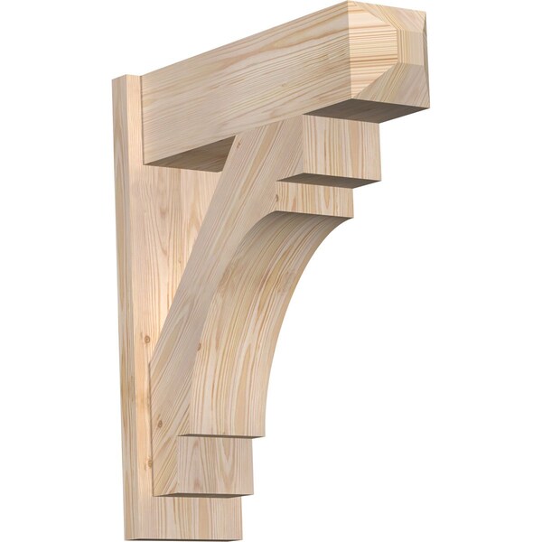 Ekena Millwork Merced Smooth Craftsman Outlooker, Douglas Fir, 7 1/2"W x 24"D x 28"H OUT08X24X28MRC04SDF - main